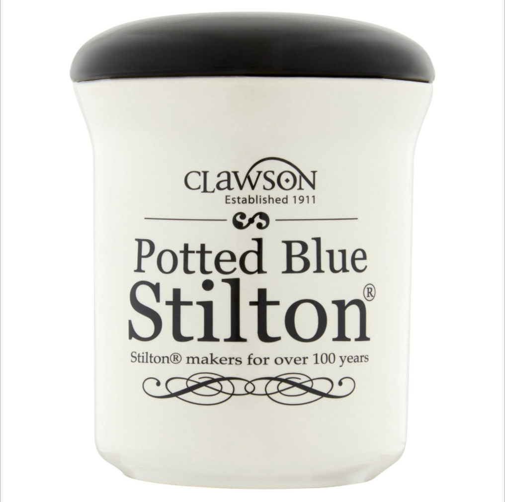 Blue Stilton 100g Blauschimmelkäse im Keramikkrug aus England von Long Clawson